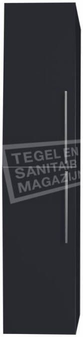 Sanilux Roma 160 cm Kolomkast Hoogglans Antraciet met 2 deuren Softclose
