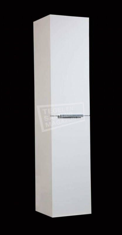 Sanilux Senza 160 cm Kolomkast Hoogglans Wit met 2 deuren Opleggreep Softclose