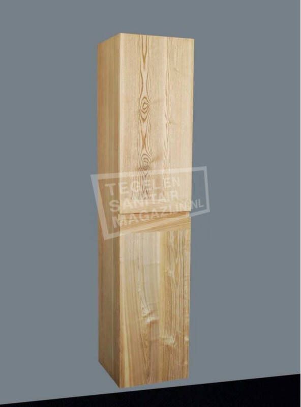 Sanilux Trend Wood 160 cm Kolomkast Eiken met 2 deuren Greeploos Softclose