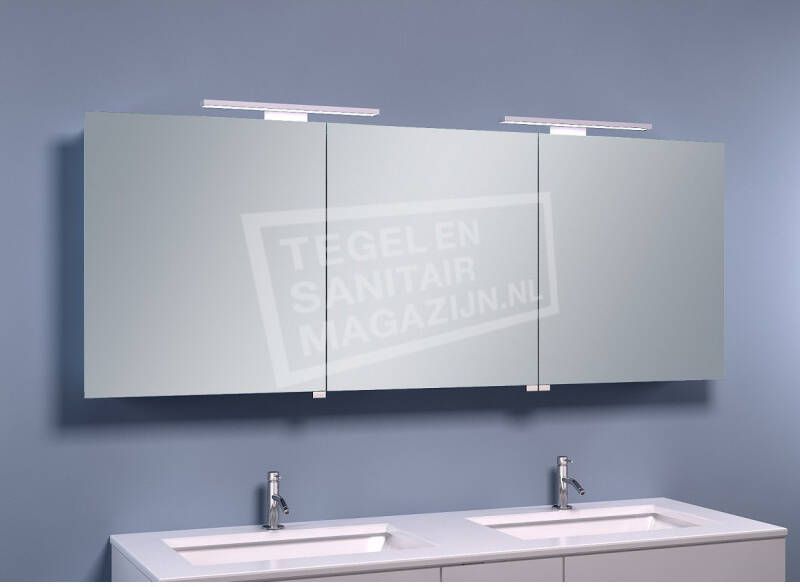 Schulz Large Luxe Spiegelkast met LED Verlichting(160x60x14 cm ) online kopen