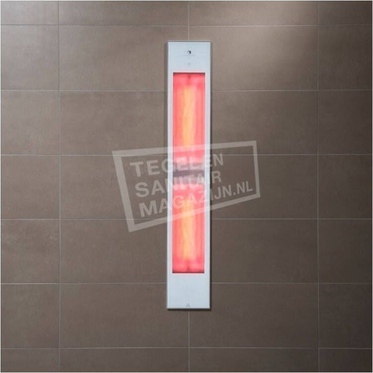 Douche Concurrent Sunshower Pure White XL Infrarood Inbouwapparaat 19.9x123.8x10cm Full Body 2000watt Aluminium - Foto 3