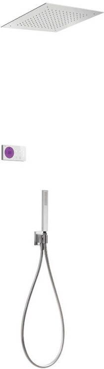 Tres Regendouche set electronisch Shower technology | Inbouw | Thermostaatkraan | 2-weg | Vierkant | Chroom - Foto 5