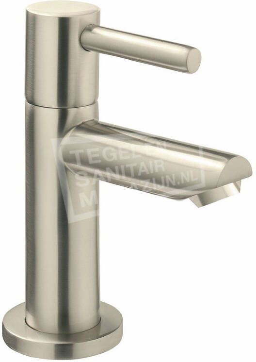 Wiesbaden Fonteinkraan Amador | Opbouw | Koudwater kraan | Standaard model | Rond | Geborsteld staal PVD - Foto 2