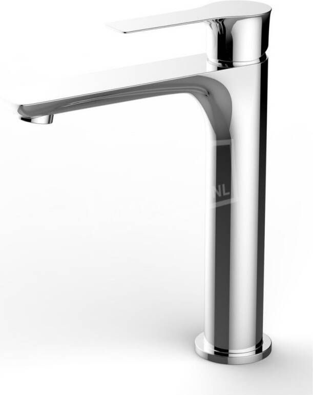 Wiesbaden Wastafelkraan Condor Opbouw Hoog Mengkraan Rond Chroom 1 Greeps - Foto 2