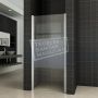 Wiesbaden Douchedeur Florida Nisdeur Draaideur Linksdraaiend 100x200cm Antikalk Helder Mat Glas Chroom Profiel 8mm Veiligheidsglas Easy Clean - Thumbnail 3