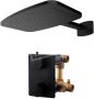 Wiesbaden luxe mat zwarte regendouche inbouw met hoofddouche met waterval functie - Thumbnail 1
