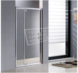 Wiesbaden Passe Partout zijwand voor inloopdouche 90x200 cm veiligheidsglas