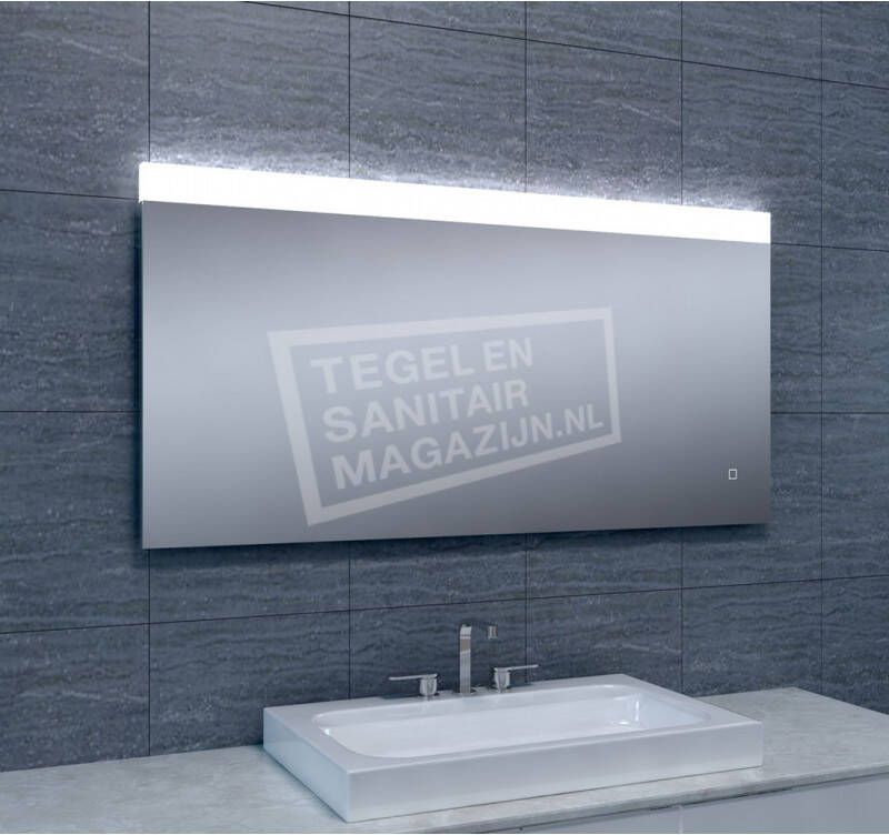 Wiesbaden Badkamerspiegel Single | 120x60 cm | Rechthoekig | Directe en indirecte LED verlichting | Touch button | Met verwarming - Foto 6