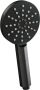 Brauer Black Carving thermostatische inbouw regendouche met drukknoppen SET 60 met 30 cm douchekop en plafondarm en 3-standen handdouche en doucheslang en wandaansluitbocht mat zwart - Thumbnail 2