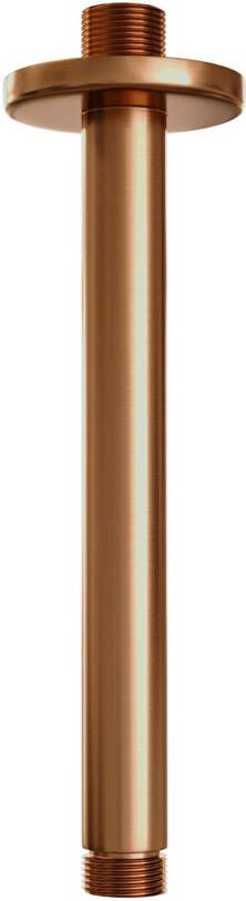 Brauer Copper Carving thermostatische inbouw regendouche set met drukknoppen 30 cm douchekop en handdouche
