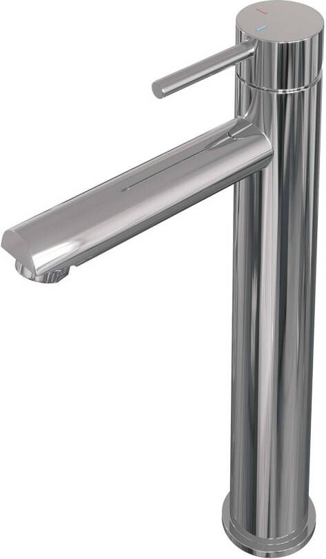 Brauer Chrome Edition wastafelmengkraan opbouw verhoogd tbv opbouwkom energy saving Chroom