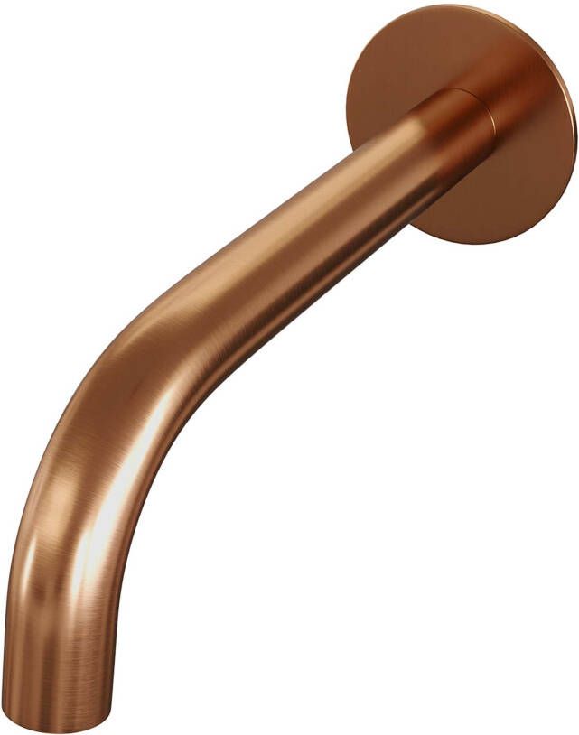BRAUER Copper Edition Baduitloop gebogen uitloop 20cm rozet Koper geborsteld PVD 5-GK-005