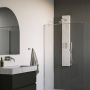 Brauer Herschrijving van de titel: Thermostatisch douchepaneel 2-weg omstelling calacatta gold SET 01 met 20 cm douchekop en handdouche en accessoires - Thumbnail 2