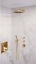 Brauer Gold Edition Regendoucheset inbouw hoofddouche 30cm 3 gladde knoppen rechte wandarm handdouche staaf 1 stand PVD geborsteld goud 5-GG-026 - Thumbnail 2