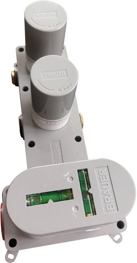 Brauer Koperen thermostatische inbouw regendouche set met 20 cm douchekop en handdouche