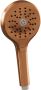 Brauer Copper Carving thermostatische inbouw regendoucheset met 2-weg omstel 40cm gebogen wandarm met 20cm ronde hoofddouche 3 standen ronde handdouche 150cm gladde doucheslang met aansluitbocht en handdouchehouder Koper geborsteld PVD 5-GK-129 - Thumbnail 11