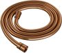 Brauer Copper Carving thermostatische inbouw regendoucheset met 2-weg omstel 40cm gebogen wandarm met 20cm ronde hoofddouche 3 standen ronde handdouche 150cm gladde doucheslang met aansluitbocht en handdouchehouder Koper geborsteld PVD 5-GK-129 - Thumbnail 3