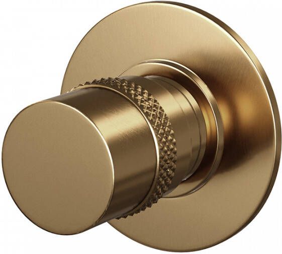 Brauer Stopkraan met ronde knop en ronde rozet Gold Edition