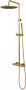 Brauer Gold Edition Regendoucheset opbouw hoofddouche 20cm glijstang handdouche rond 3 standen gladde knoppen PVD geborsteld goud 5-GG-007-2 - Thumbnail 2