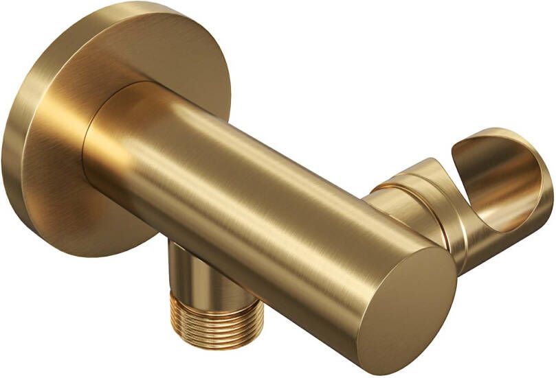 BRAUER Gold Edition Wandhouder handdouchehouder geïntegreerde wateruitlaat PVD geborsteld goud 5-GG-013