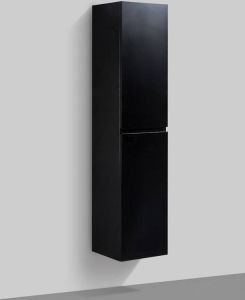 By Goof Tieme kolomkast hangend 160x35x35 cm mdf 2 deuren zwart mat