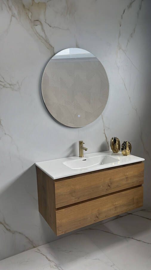 By Goof Badkamerspiegel 100cm LED touch knop anti-condens