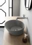 By Goof Mees Design Waskom 42x42x16.5cm Rond Mat Grijs JBS6186 - Thumbnail 2
