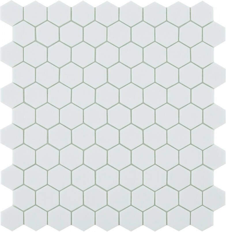 By Goof hexagon mozaiek mat keramische wandtegel 29 5 x 29 5 cm white