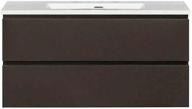 By Goof Onderkast badkamermeubel Tieme mat grijs 100x50x48cm