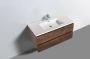 By Goof Badkamermeubel Tieme in mat eiken 800x500x480mm met topblad - Thumbnail 2