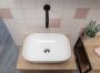 By Goof Waskom opbouw 45.5x13.5x32.5cm Keramiek Rechthoek Glans Wit JBS6038 - Thumbnail 2
