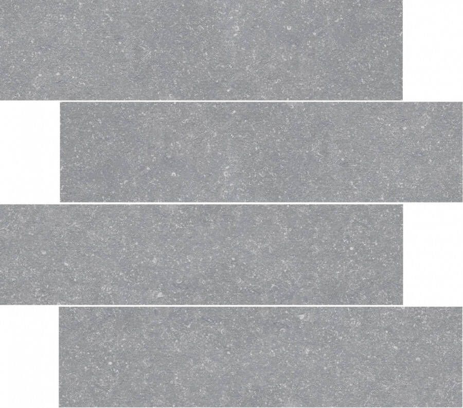 Baldocer Ceramica Cifre Cerámica Wandtegel Belgium Pierre Grey 14 8x60 cm Gerectificeerd Natuursteen look Mat Grijs SW07310949-1