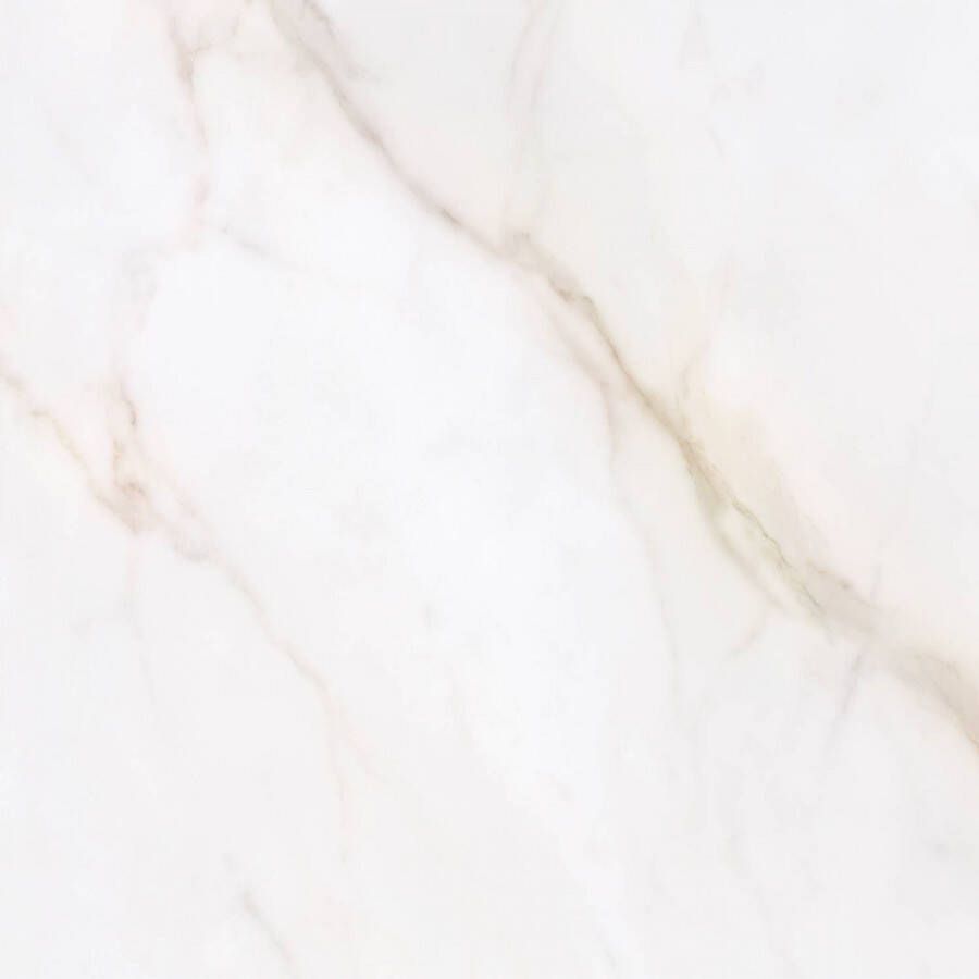 Cifre Ceramica Diamond Gold wand- en vloertegel 75x75cm 10mm Vierkant gerectificeerd Natuursteen look Wit mat SW07310962-1