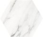 Cifre Ceramica wand- en vloertegel 15x17cm 9mm Zeshoek Marmerlook Wit mat SW12185 - Thumbnail 2