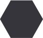 Cifre Ceramica Hexagon Timeless wand- en vloertegel 15x17cm 9mm Zeshoek Zwart mat SW07311860-2 - Thumbnail 2