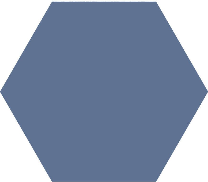 Cifre Cerámica Hexagon Timeless Marine mat 15x17
