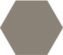 Cifre Ceramica Hexagon Timeless wand- en vloertegel 15x17cm 9mm Zeshoek Taupe mat SW07311860-5 - Thumbnail 2