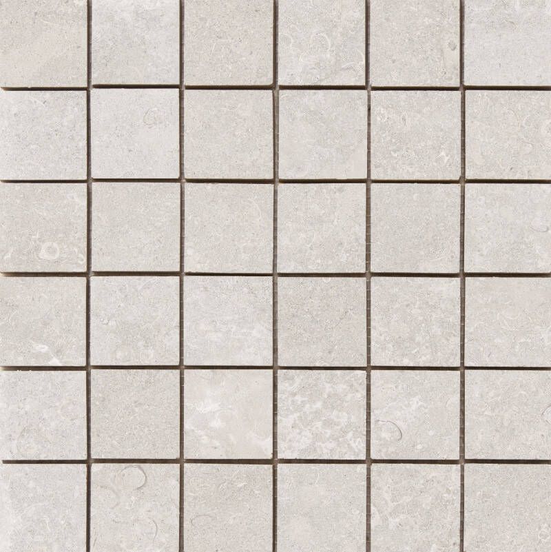 Cifre Ceramica MidTown wand- en vloertegel 30x30cm Betonlook Cream mozaiek mat (crème) SW07312604-1