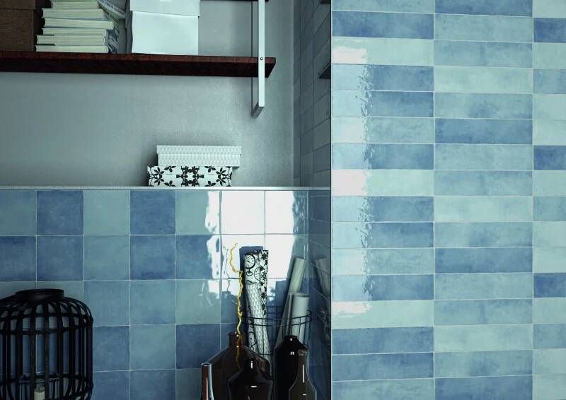Cifre Cerámica Moos Sky handvorm 6 5x26 glans