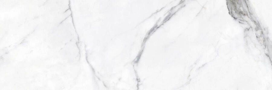 Cifre Ceramica Statuario wandtegel 40x120cm 10mm gerectificeerd Marmerlook Wit zwart mat SW07310535