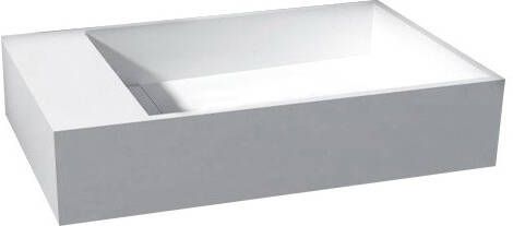 Douche Concurrent Fontein Solid Surface Wit Rechthoek 36x18x10cm Links - Foto 2