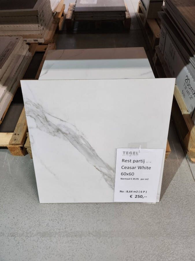 Restpartij Caesar White 60x60