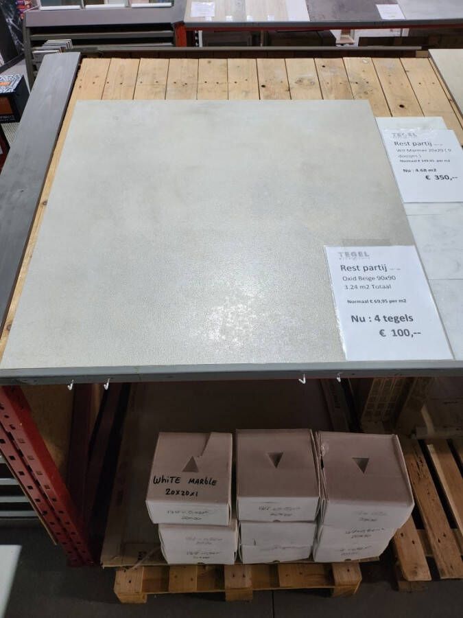 Restpartij Oxid Beige 90x90