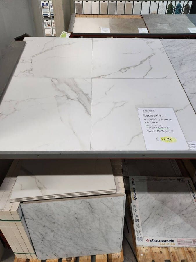 Restpartij Palace Marmer Mat 60 x60 rett