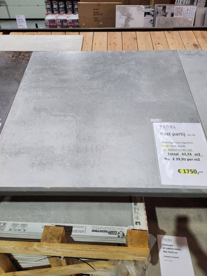 Restpartij Sant Agostino Silver rett 90x90