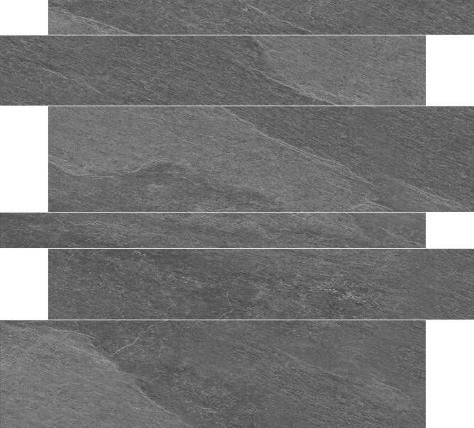 Tegelstroken Listone Interior Stone grigio 5-10-15x60cm