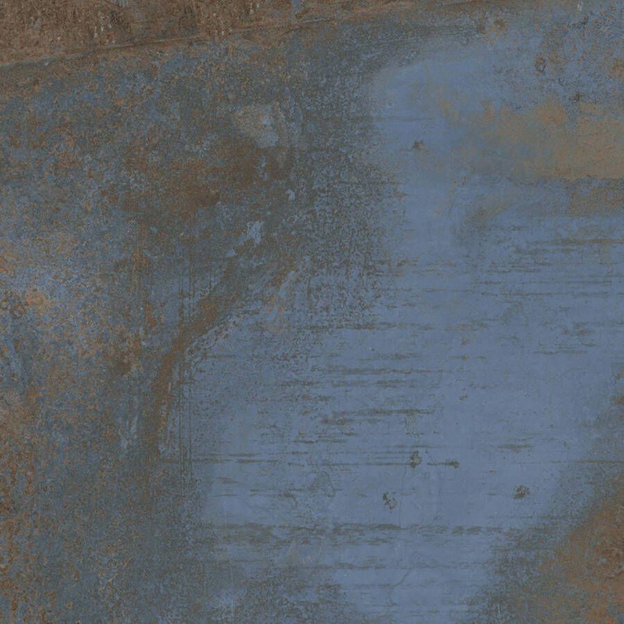 EnergieKer Flatiron wand- en vloertegel 60x60cm 9mm Vierkant gerectificeerd Betonlook Blauw mat SW07310636-4