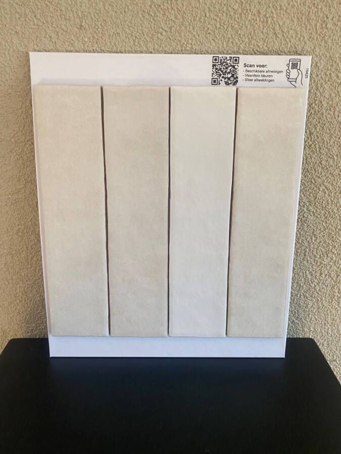 Equipe Cerámicas Dubai tegels White glans 6x24 6cm Handvorm