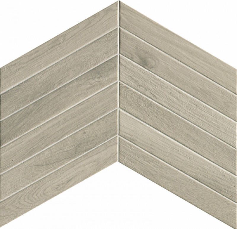Fap Ceramiche Fapnest Chevron tegel 7 5x45cm Silver