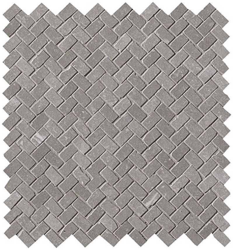 FAP Ceramiche Maku Grey spina mosaico mat anticato 1 3x2 3 op net